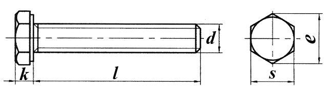 Kuusioruuvi t&auml;yskierre